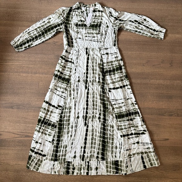NEW Soft Surroundings Melody Maxi Dress Green Tye Die-Size Medium - Picture 2 of 11